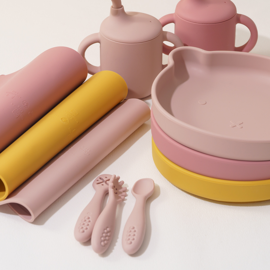 8PCS Silicone Baby Feeding Set - Baby Food Jars With Lids ulasan dan harga