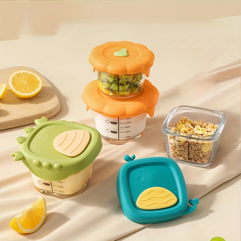 120/180ml Glass Baby Food Cont - Baby Food Jars With Lids ulasan dan harga